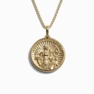 Awe inspired fortuna pendent Elegant Gold Pendant